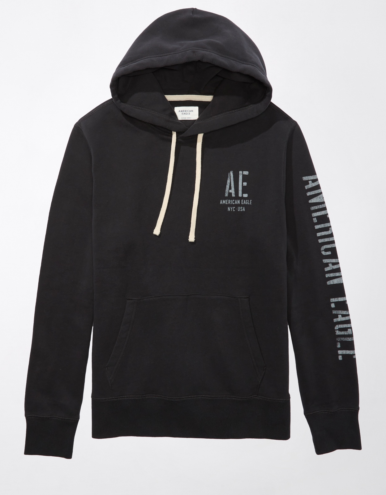 Shop AE Super Soft Graphic Hoodie online | American Eagle Outfitters Kuwait