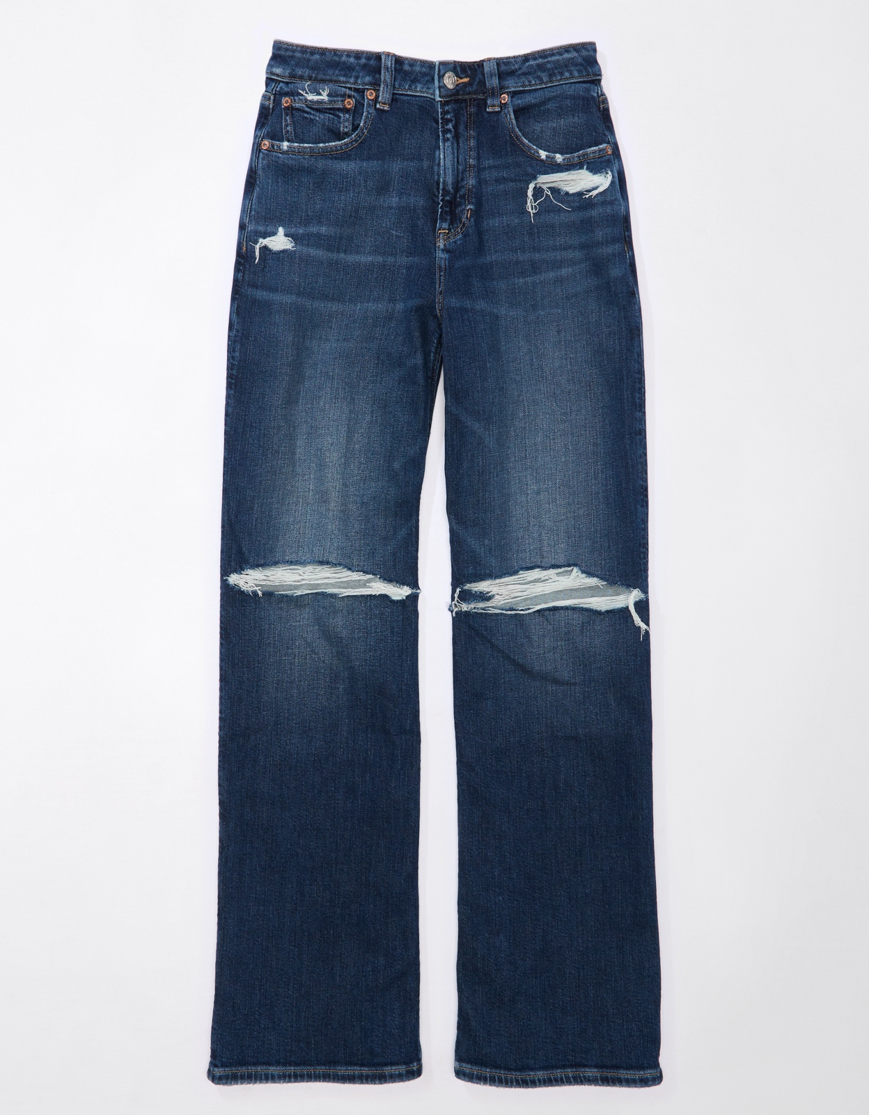 Buy AE Super High-Waisted Baggy Wide-Leg Jean online