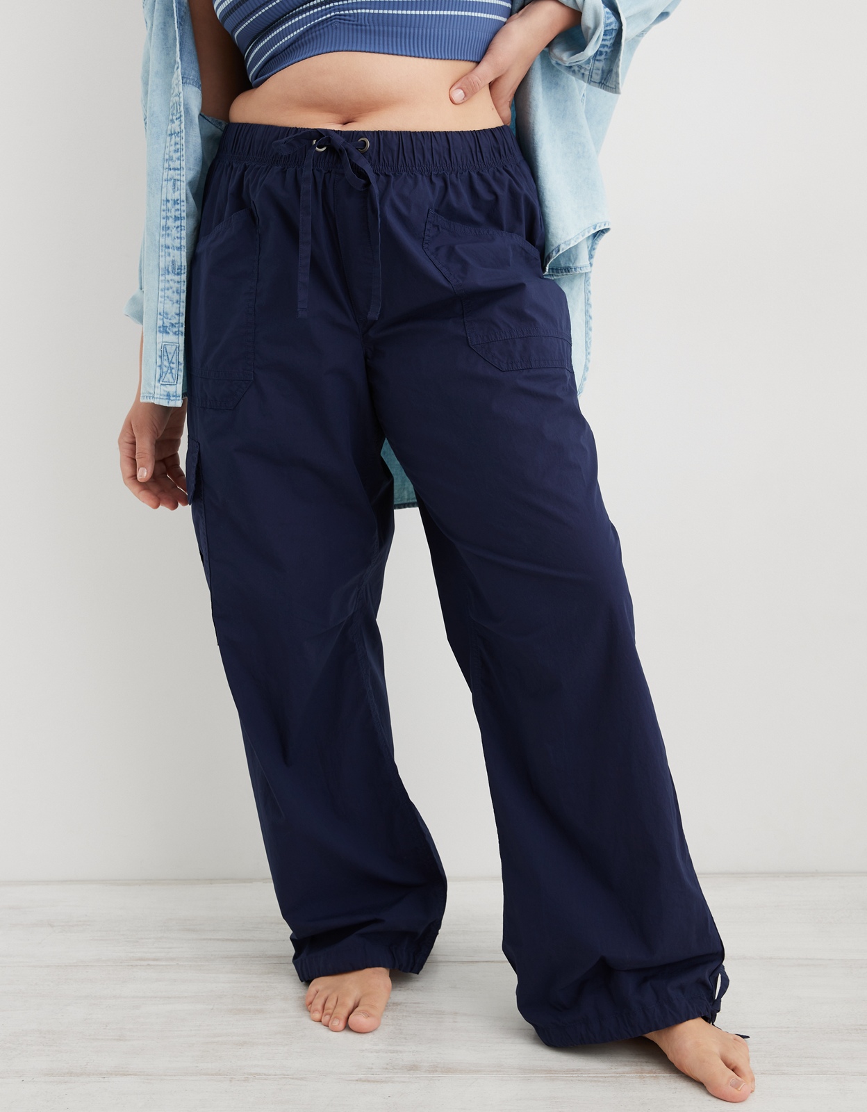 Shop Aerie Avenue Baggy Cargo Pant online