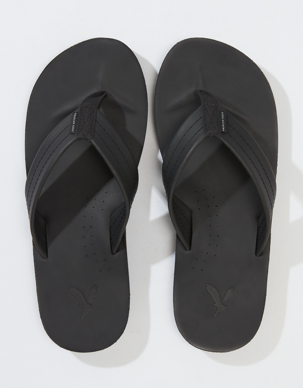 American eagle mens leather flip flops online