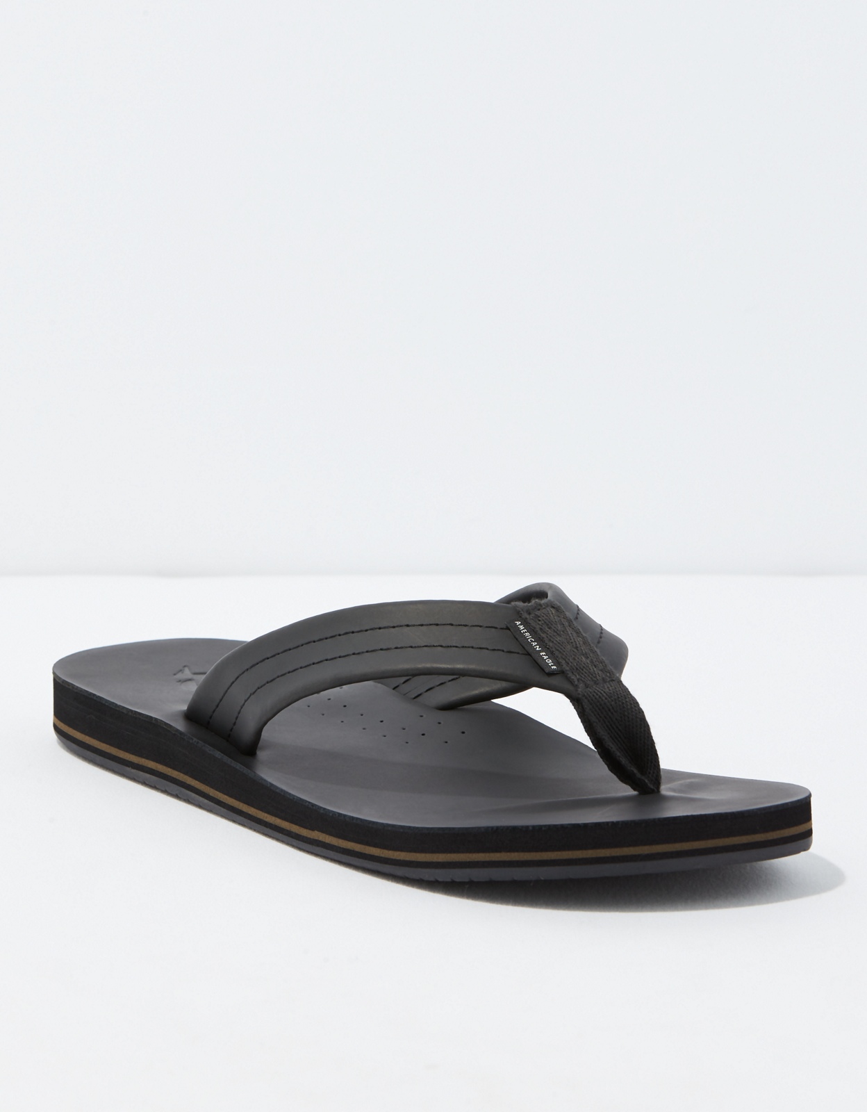 Aeo leather flip flop on sale