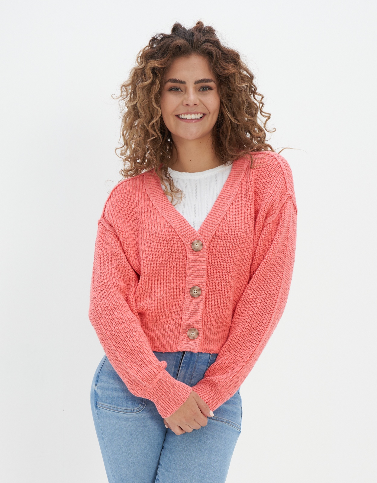 Shop AE Cropped Cardigan online American Eagle Outfitters Kuwait