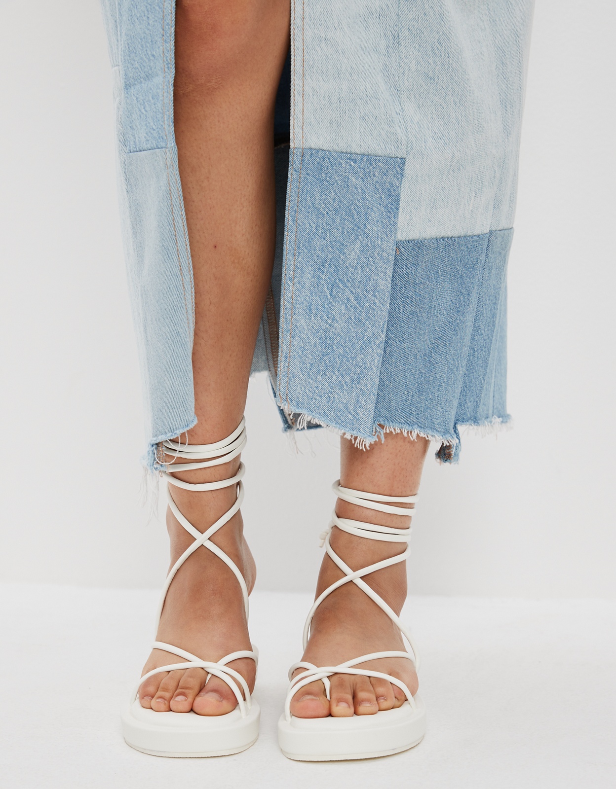 Platform sandals that tie clearance up