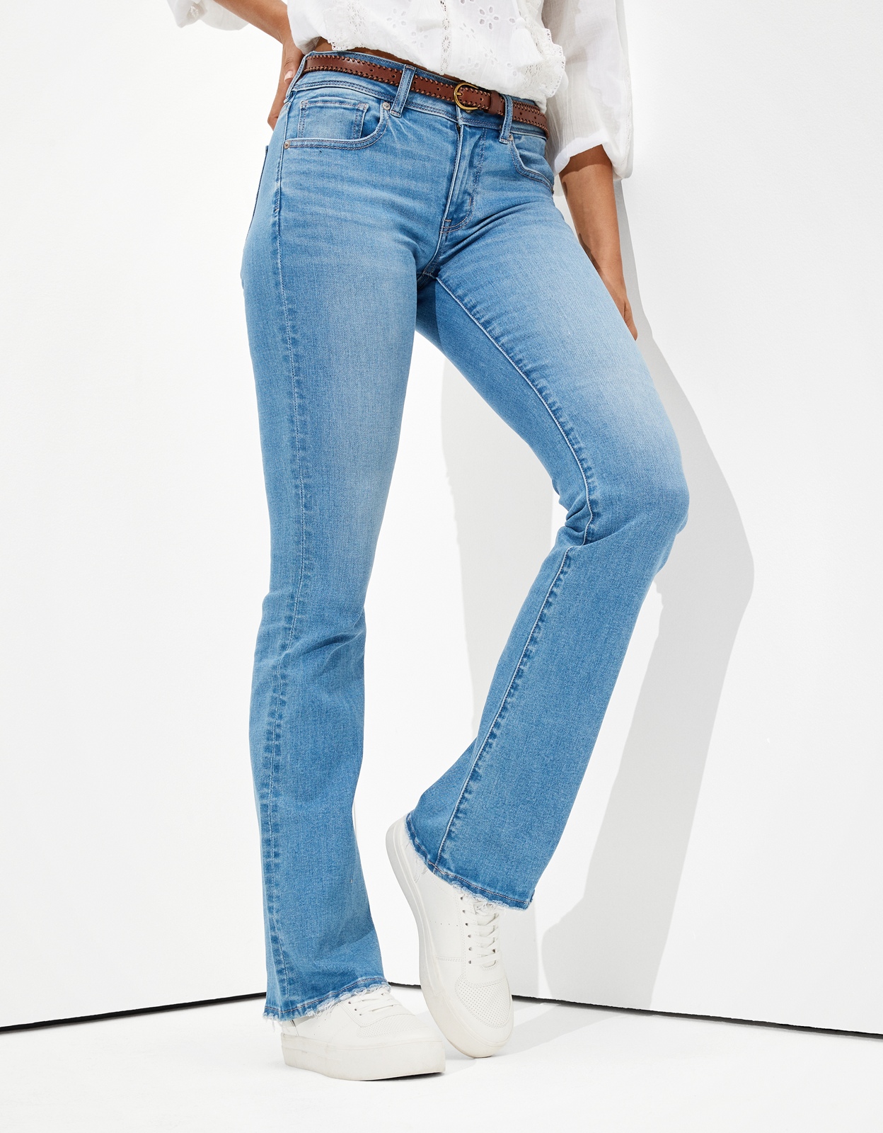 American eagle skinny on sale kick boot jeans