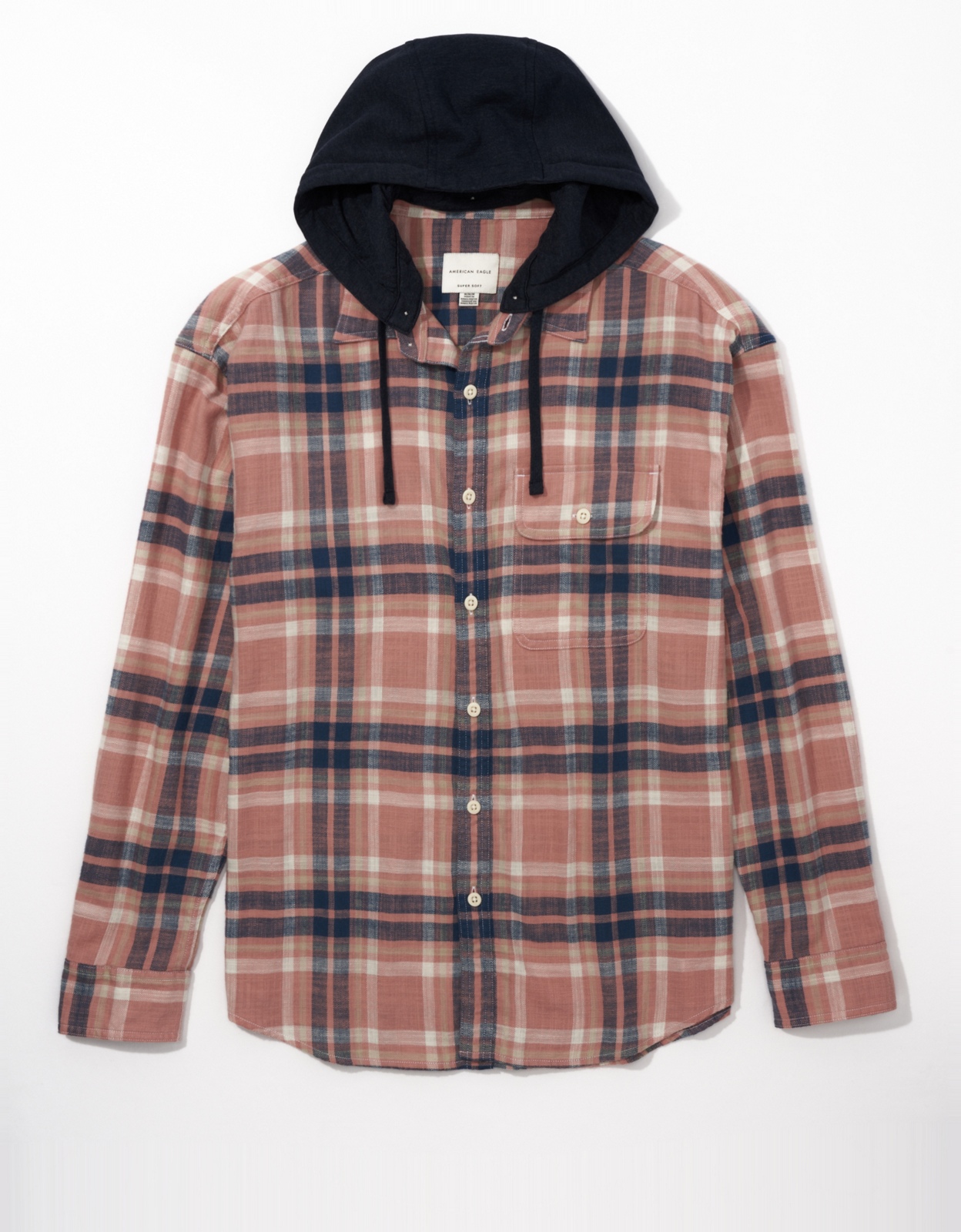 American eagle store hooded flannel