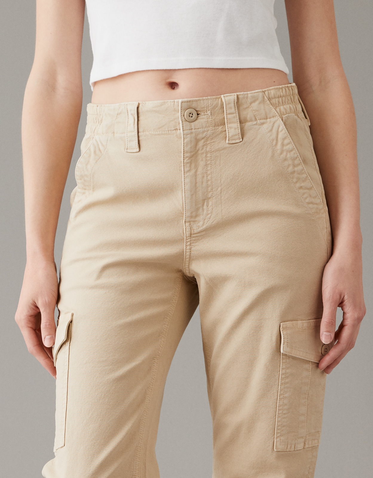 Shop AE Stretch Cargo Straight Pant online