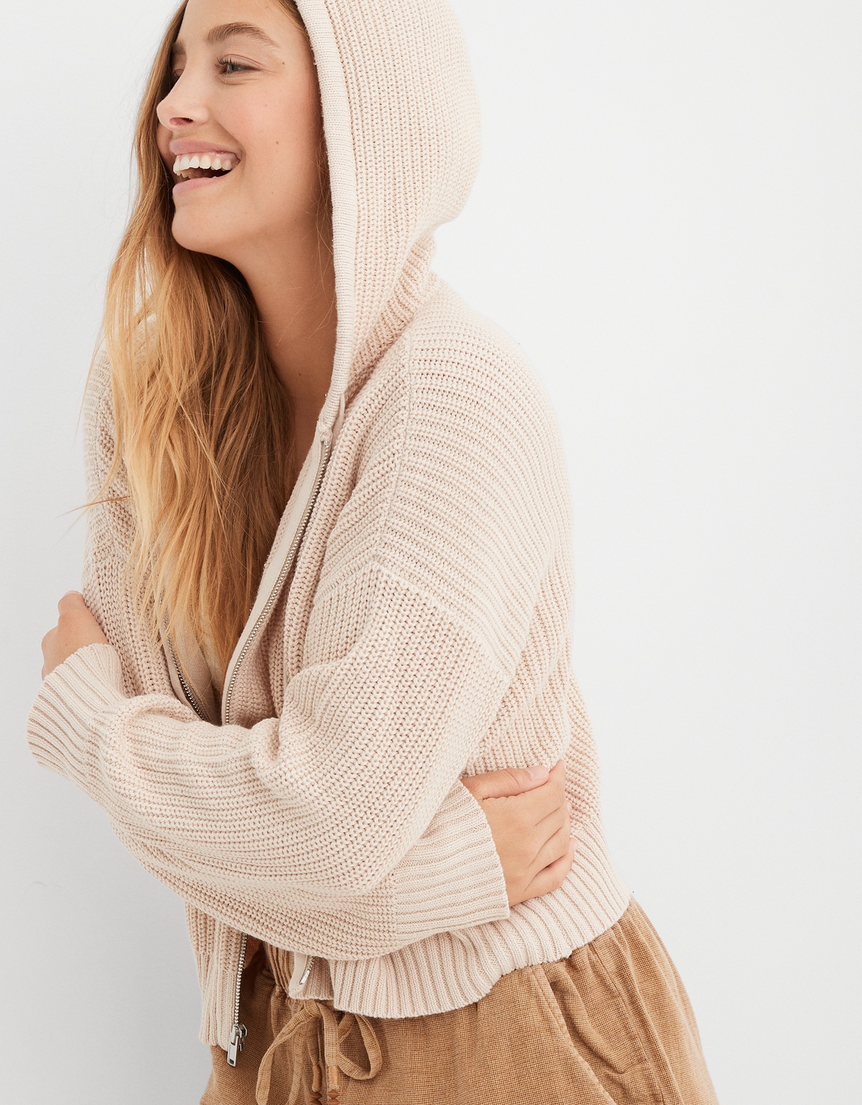 American eagle 2024 hooded cardigan