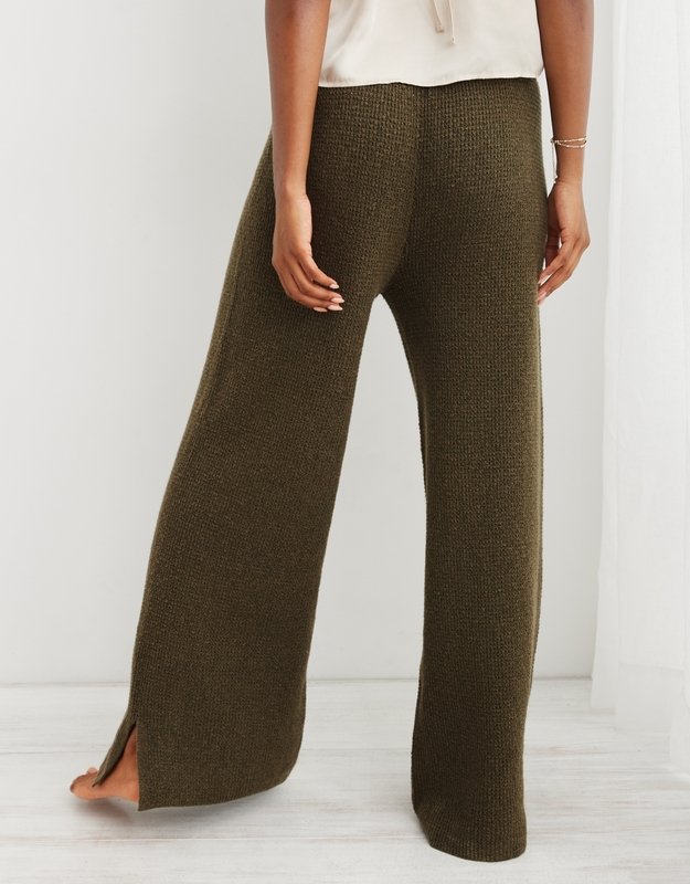 Aerie Waffle High Waisted Flare Pant by Ultra-soft, textured waffle  Shop  the Aerie Waffle High Waisted Flare Pant and check out more at AE.com.