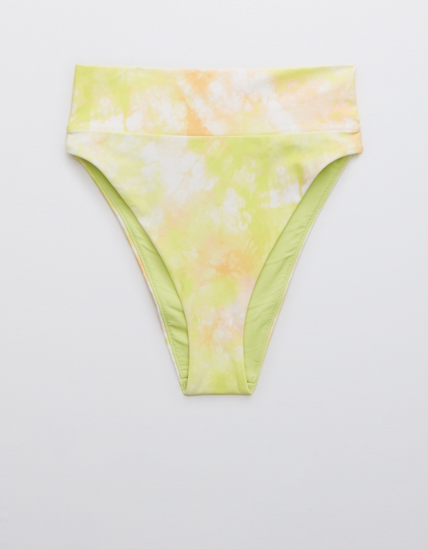 Shop Aerie High Cut Cheeky Bikini Bottom online